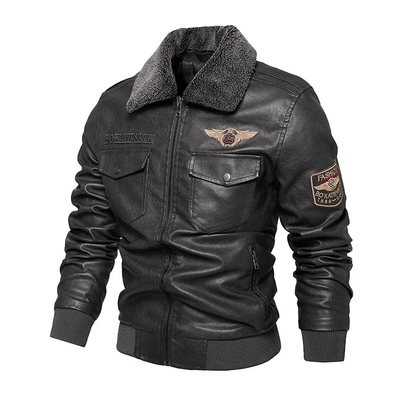 Blouson en Cuir Homme – Style & Chaleur